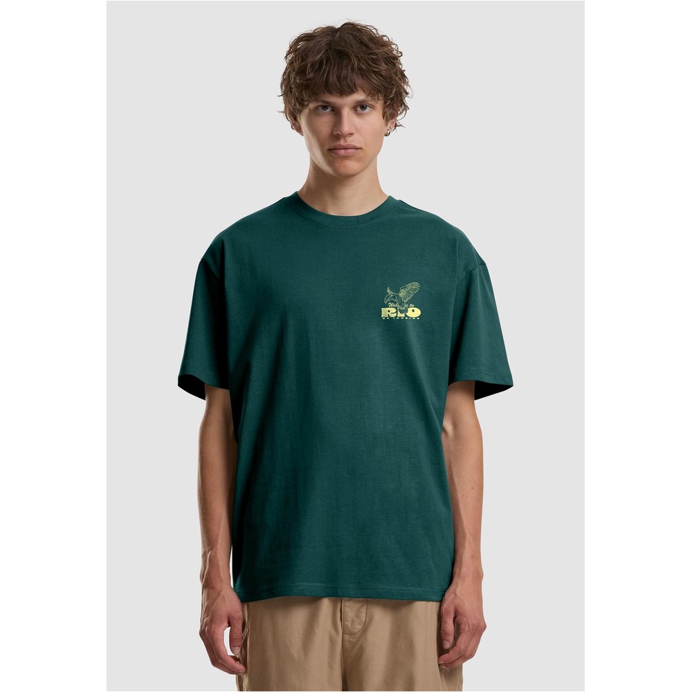 Mister Tee - Welcome to Rio Oversize Mens Tshirt - Dark green